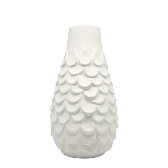 8" Embossed Scale DIY Ceramic Vase by Make Market®
